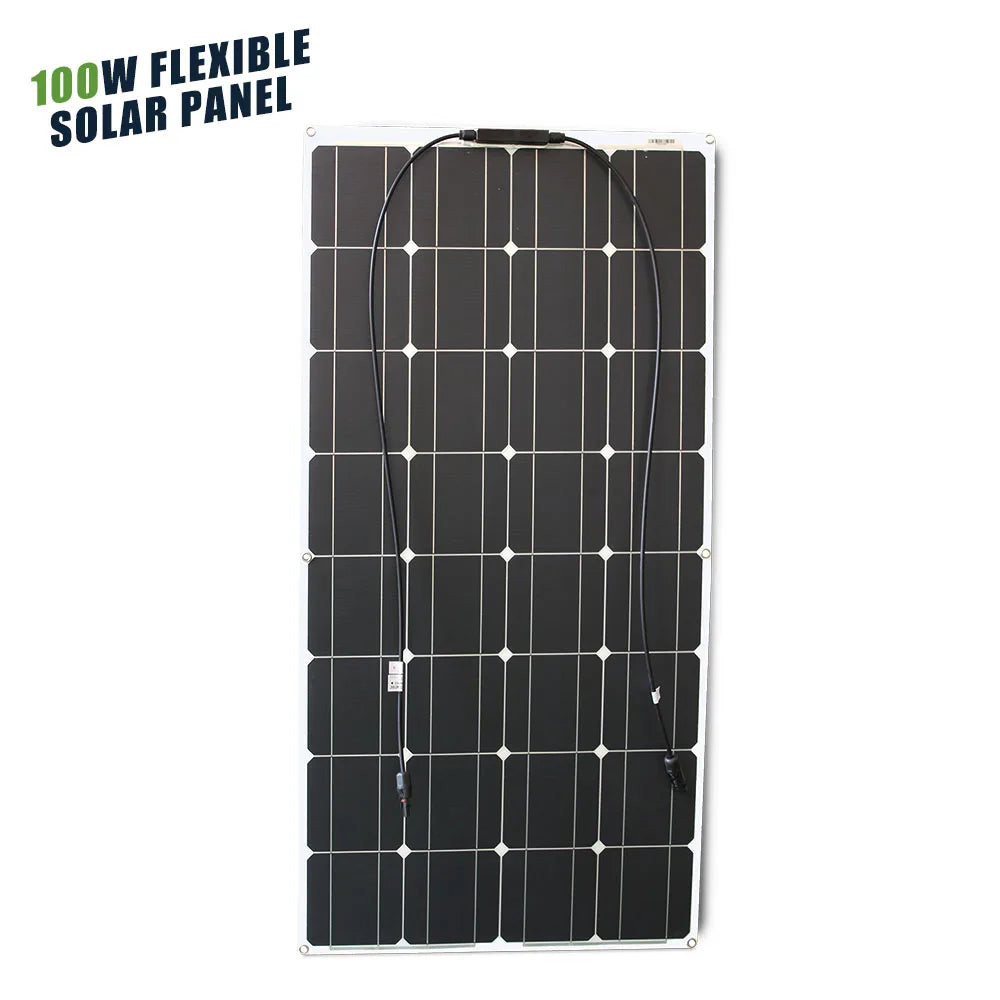 12V Flexibles Solarpanel Biegsam Wasserdicht Monokristallin