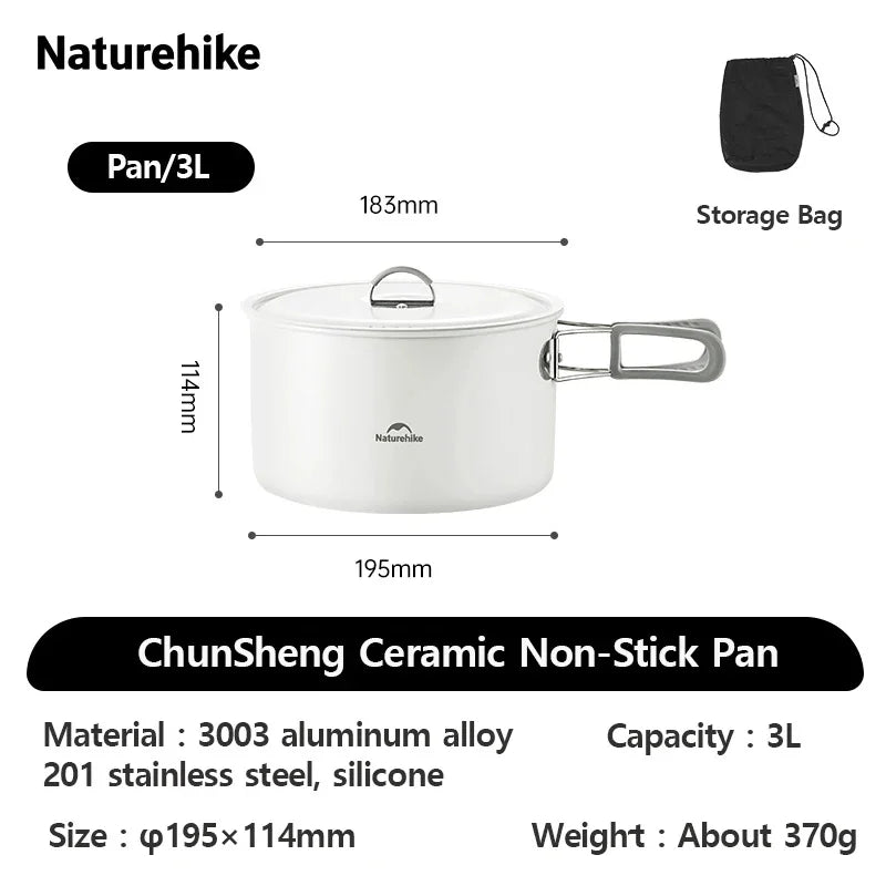 Naturehike Camping-Kochgeschirr Keramik Tragbar