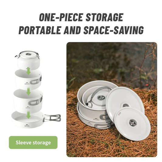 Naturehike Camping-Kochgeschirr Keramik Tragbar