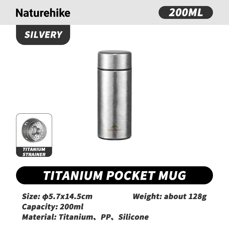 Naturehike Mini Thermosbecher Reines Titan