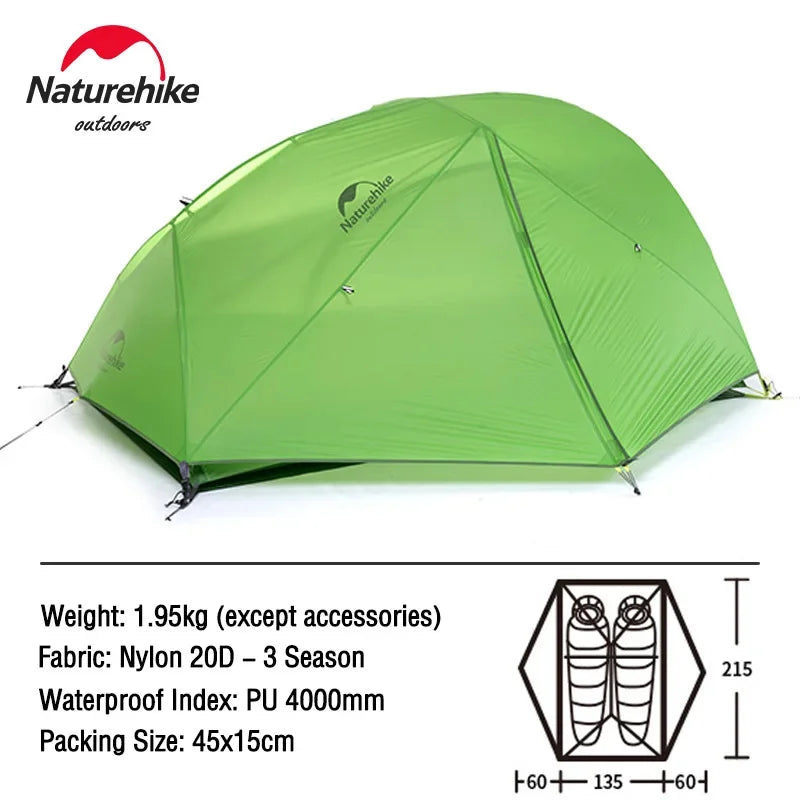 Naturehike Star River 2 Personen Rucksackzelt