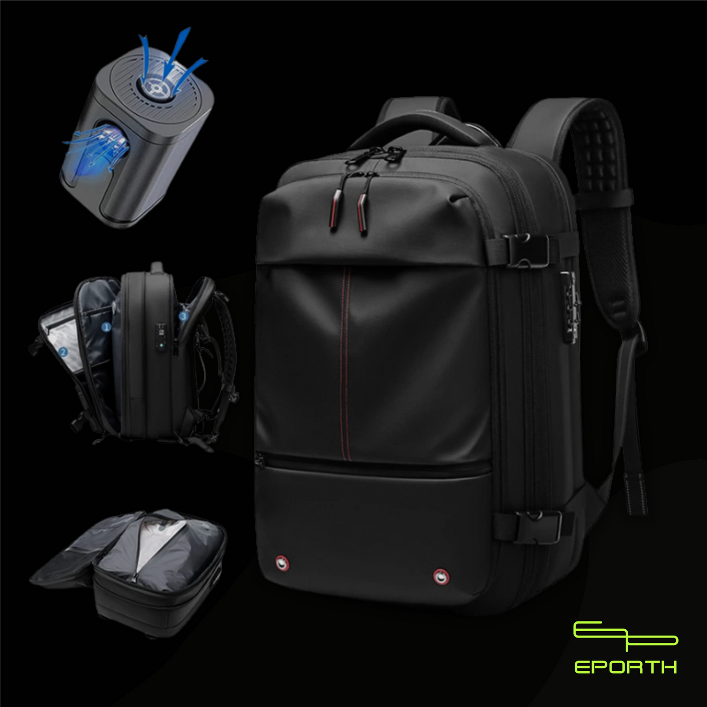 Travel Backpack Vacuum Compression Expand