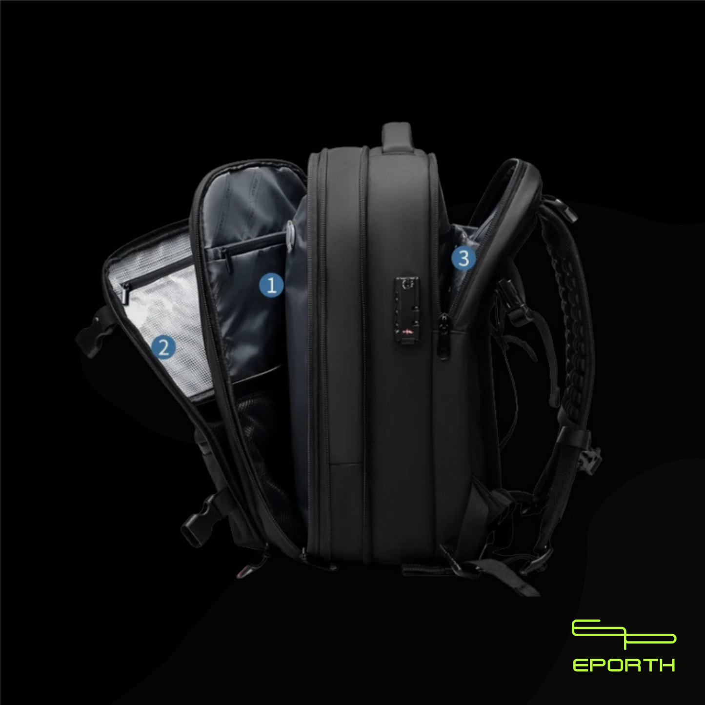 Travel Backpack Vacuum Compression Expand