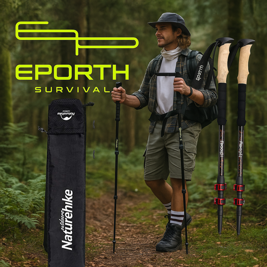 Naturehike Trekkingstöcke 2 Stück Carbonfaser Faltbar