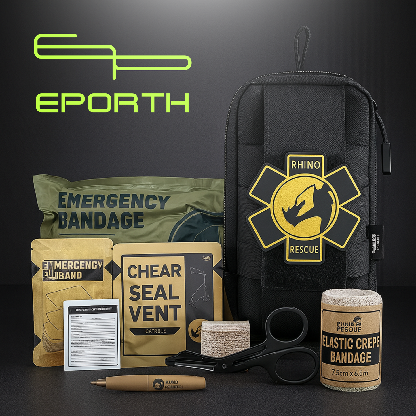 Rhino Rescue EDC Tasche Erste-Hilfe-Set Taktisch