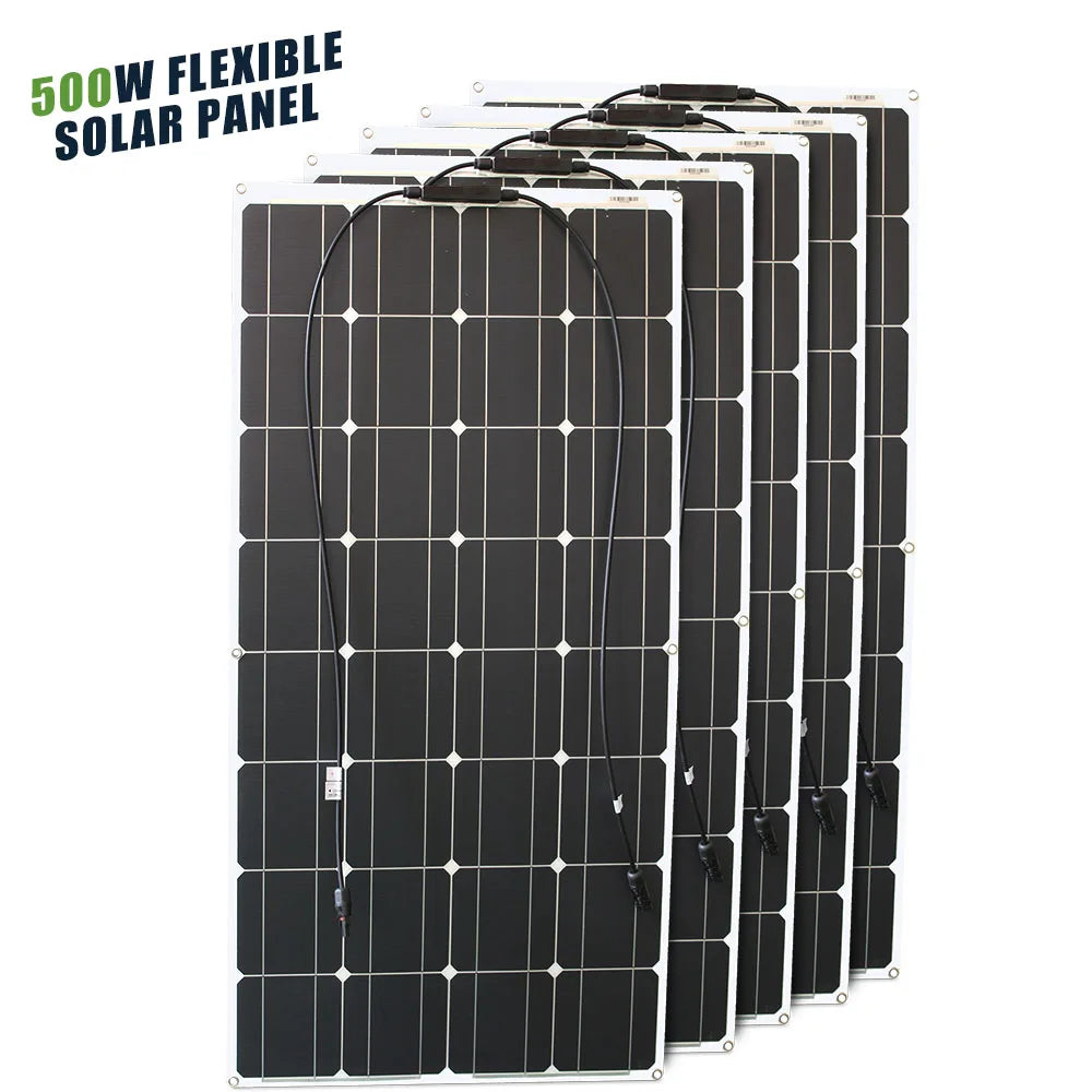 12V Flexibles Solarpanel Biegsam Wasserdicht Monokristallin