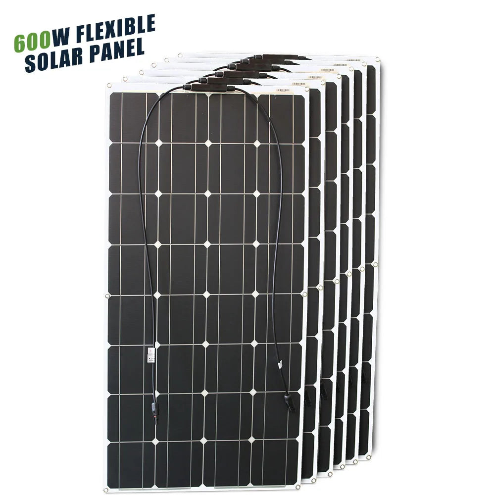 12V Flexibles Solarpanel Biegsam Wasserdicht Monokristallin