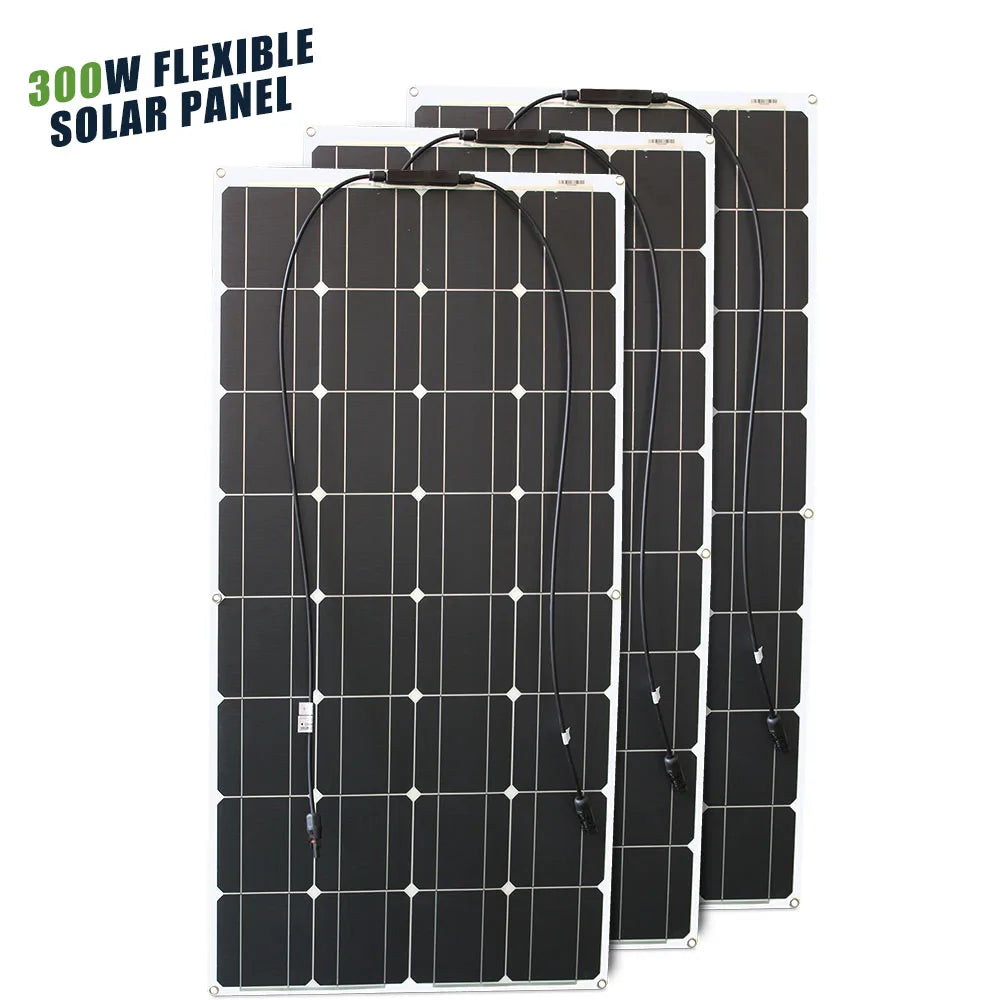 12V Flexibles Solarpanel Biegsam Wasserdicht Monokristallin