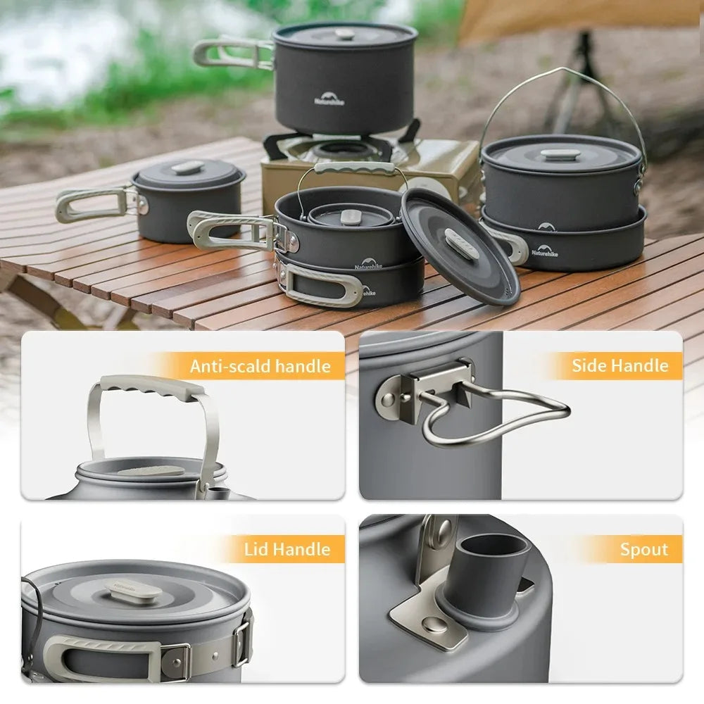 Naturehike Camping-Topfset Tragbar Outdoor