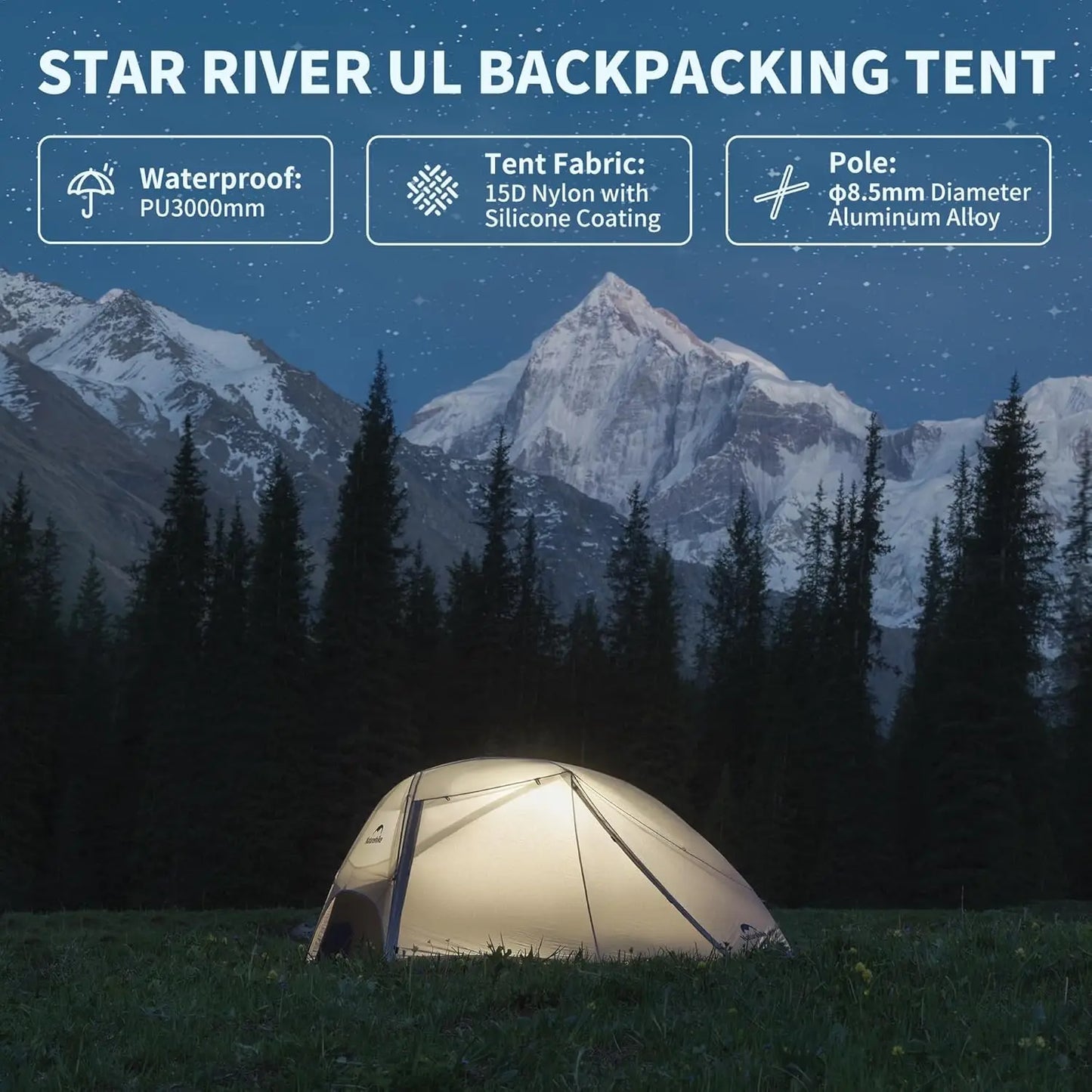 Naturehike Star River Zelt Camping 2 Personen