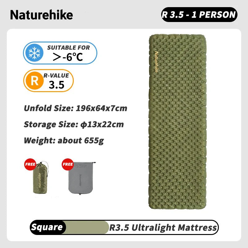 Naturehike Aufblasbare Isomatte Campingmatte Outdoor Ultraleicht