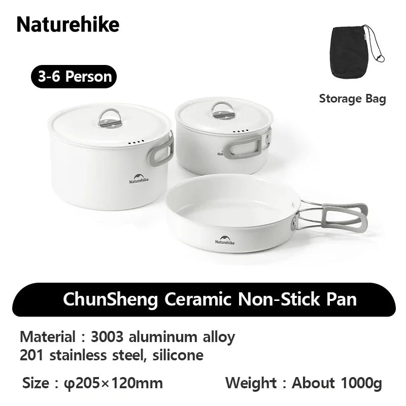 Naturehike Camping-Kochgeschirr Keramik Tragbar