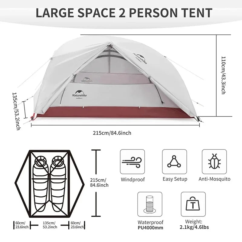 Naturehike Star River 2 Personen Rucksackzelt