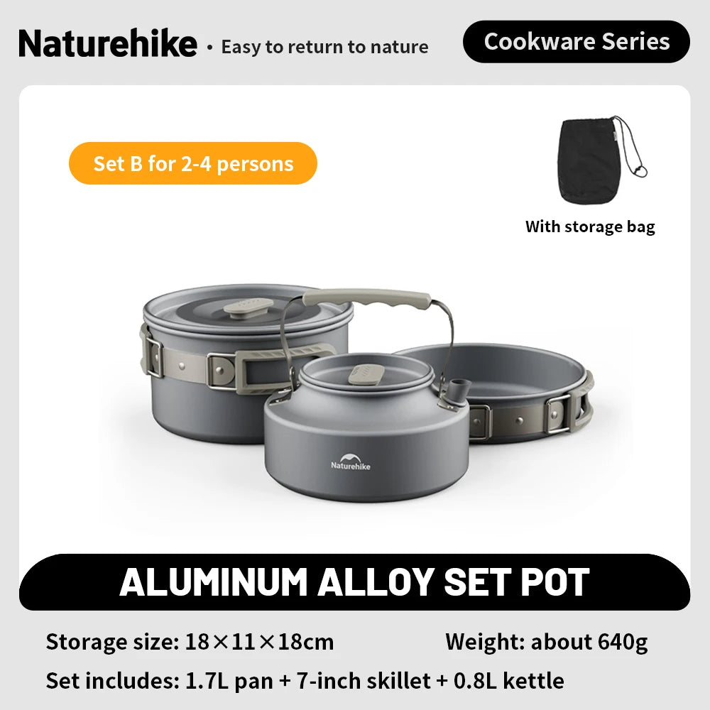 Naturehike Camping-Topfset Tragbar Outdoor