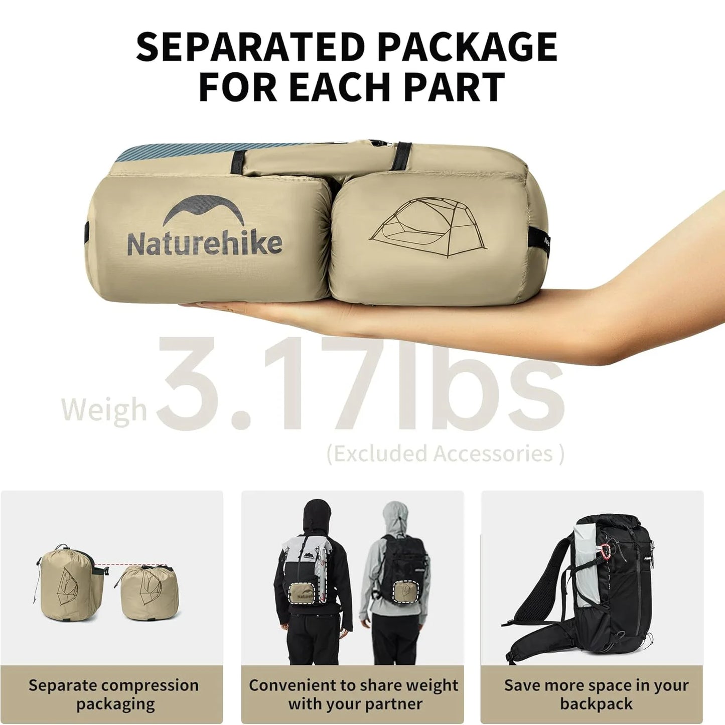 Naturehike Star River Zelt Camping 2 Personen