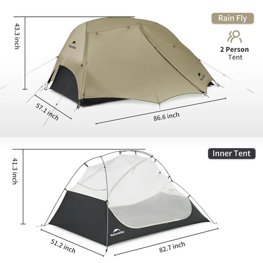 Naturehike Star River Zelt Camping 2 Personen