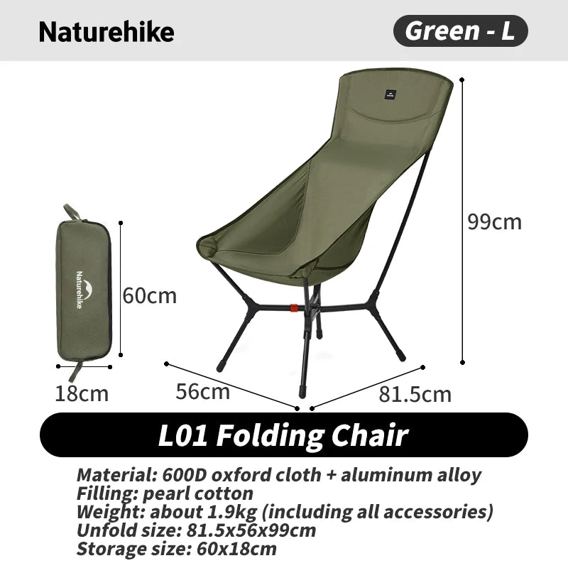 Naturehike Campingstuhl Ultraleicht Tragbar