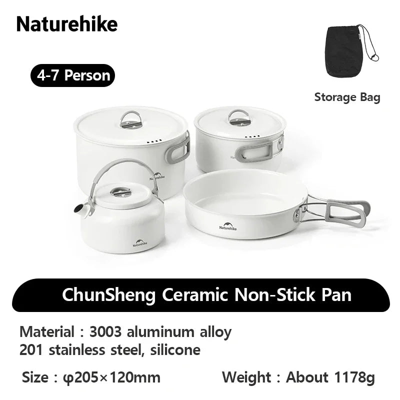 Naturehike Camping-Kochgeschirr Keramik Tragbar
