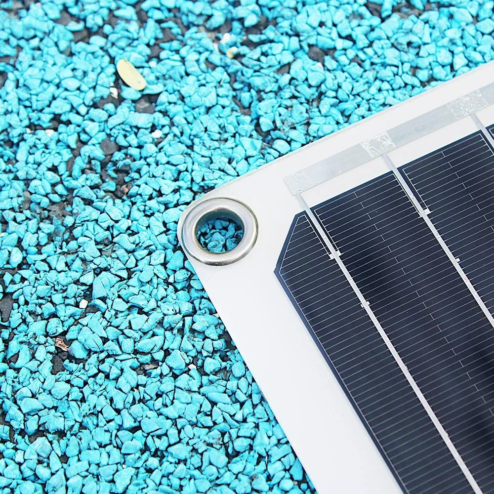 12V Flexibles Solarpanel Biegsam Wasserdicht Monokristallin