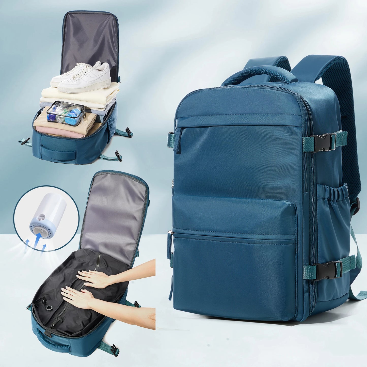 Vacuum Backpack Travel Bag Large Capacity