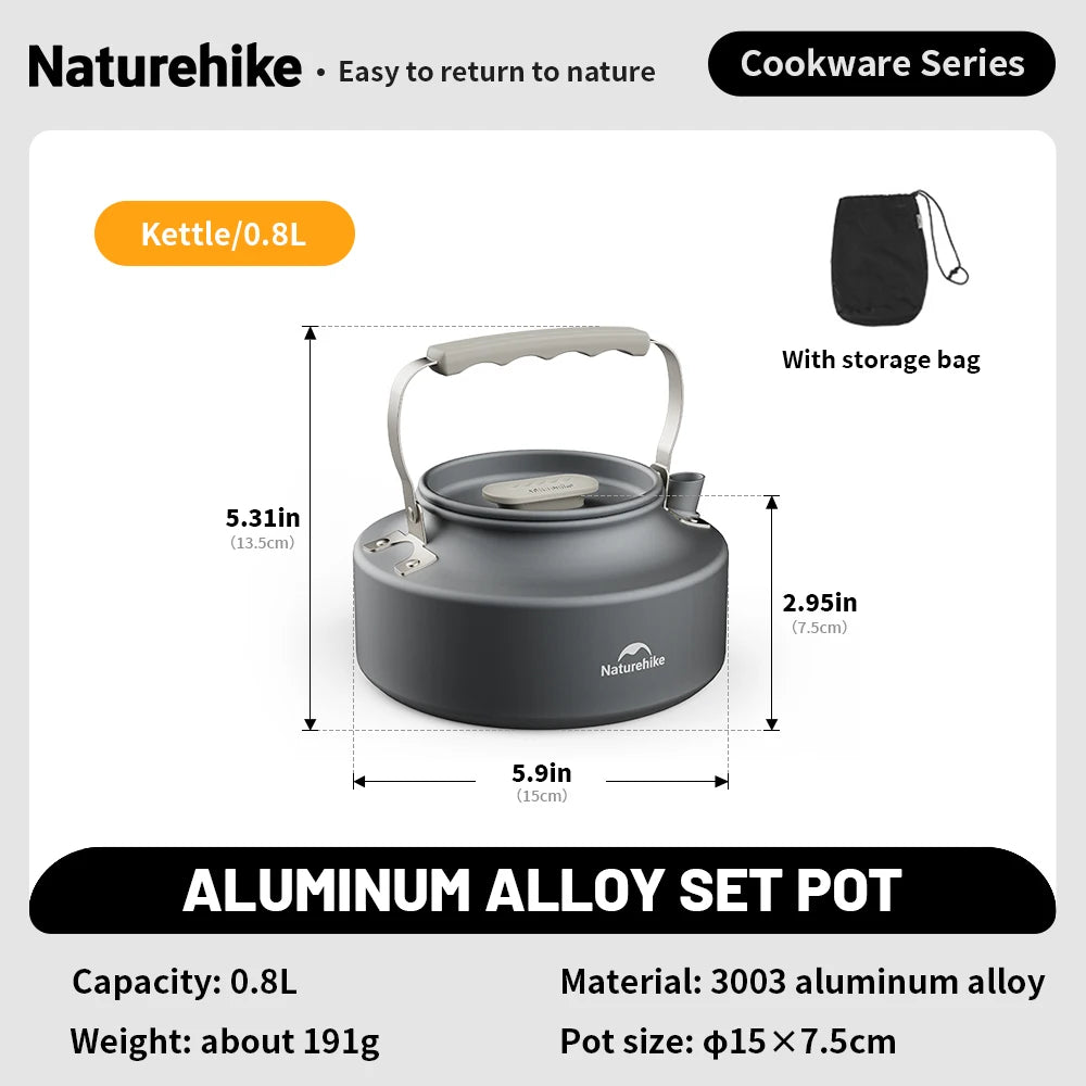 Naturehike Camping-Topfset Tragbar Outdoor