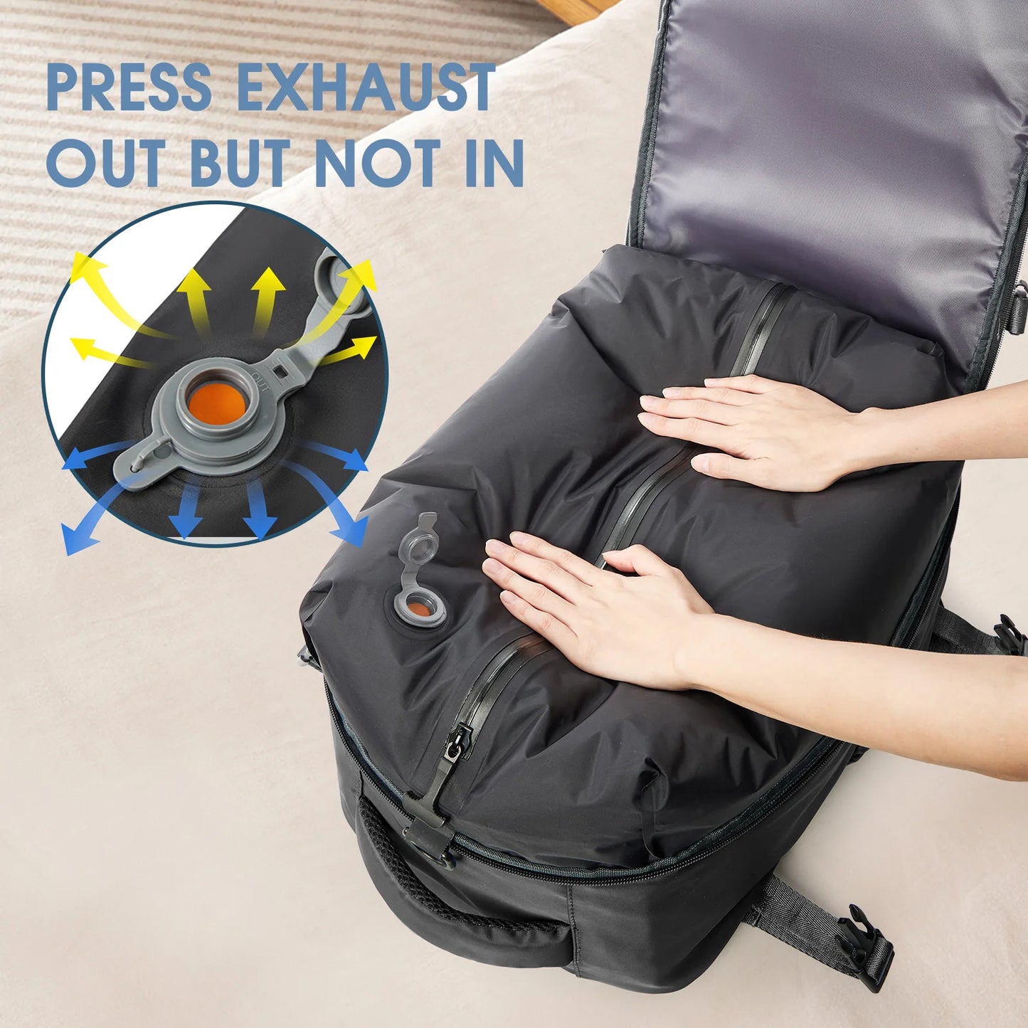 Vacuum Backpack Travel Bag Large Capacity