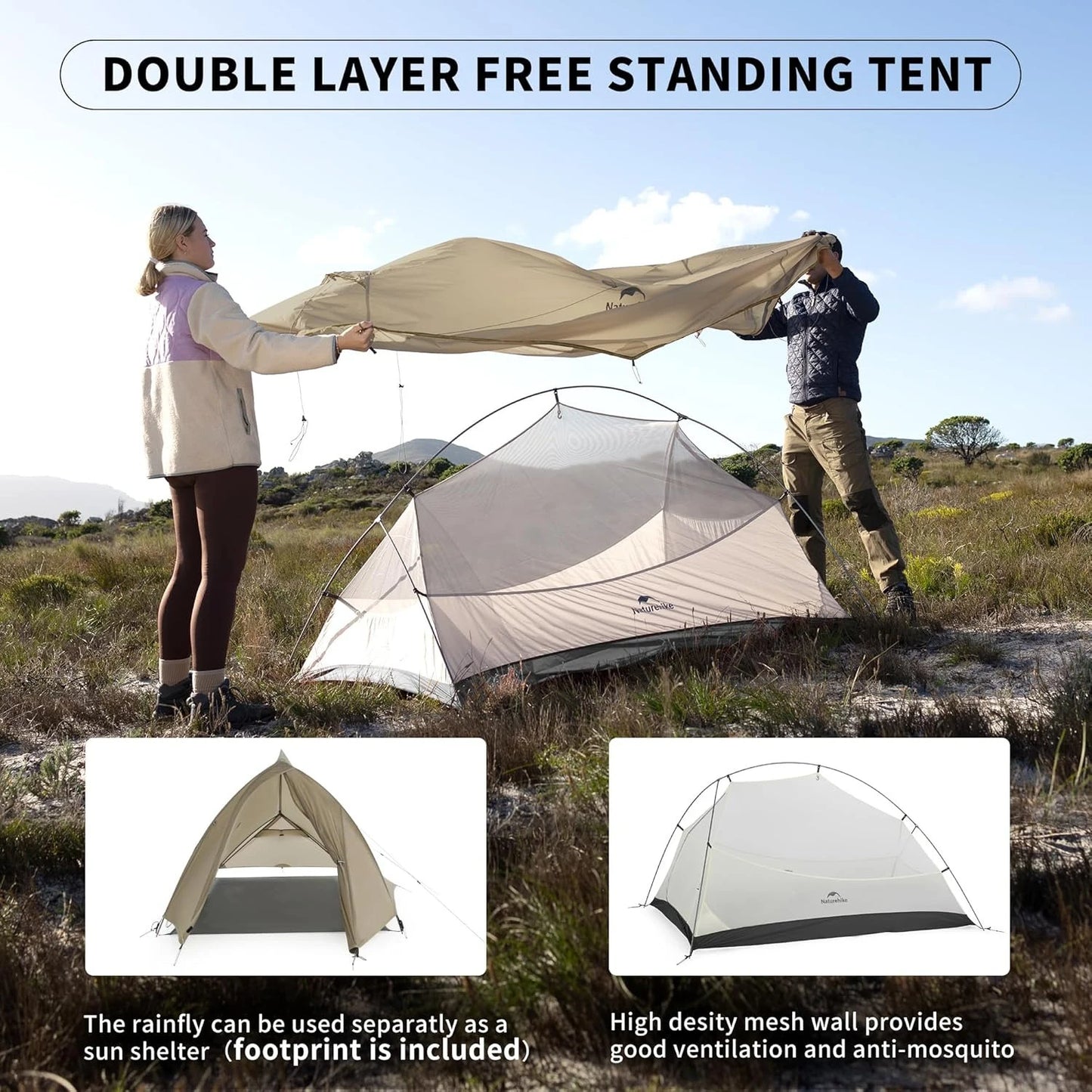 Naturehike Verbesserte Cloud Zelt Outdoor Ultraleicht