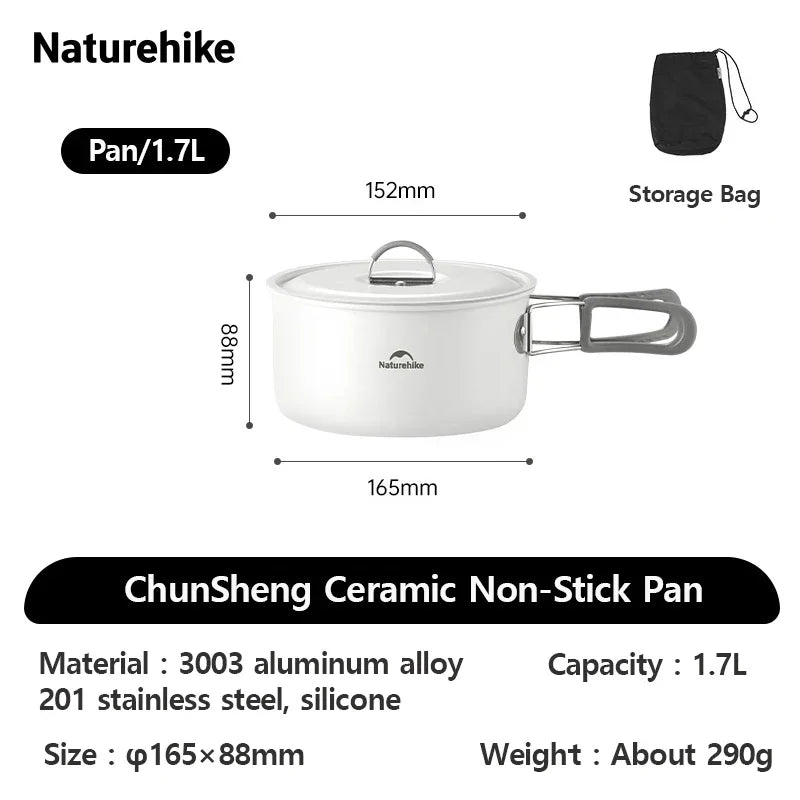 Naturehike Camping-Kochgeschirr Keramik Tragbar