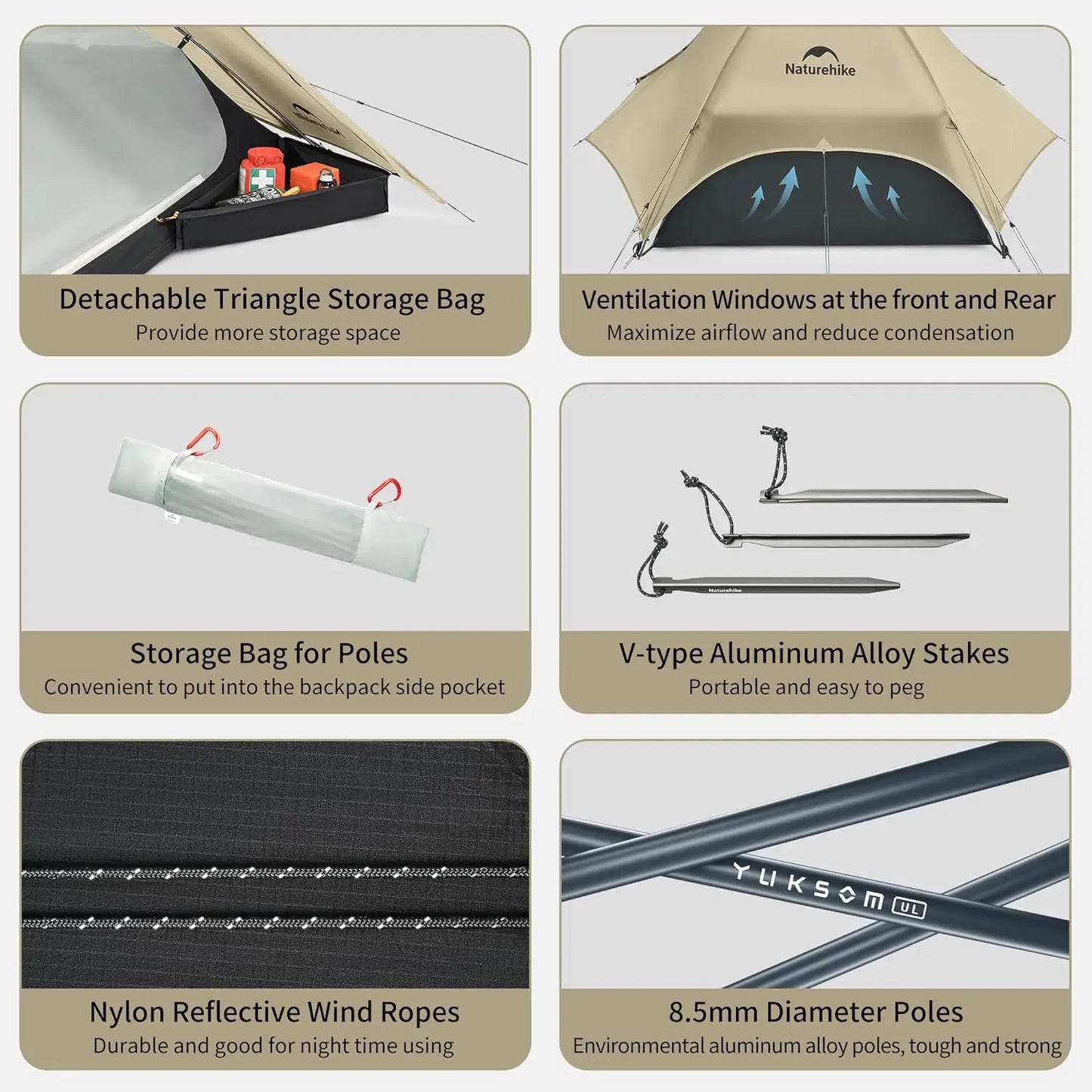 Naturehike Star River Zelt Camping 2 Personen